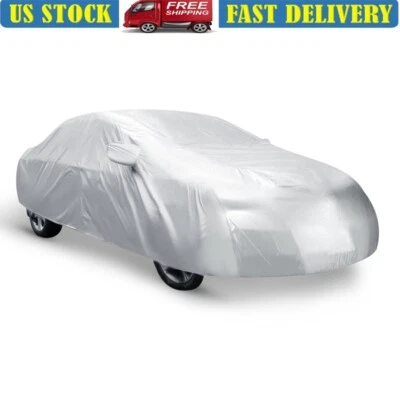 Snow Proof Car Cover All Weather UV Dust Rain Protection Fits 3XXL Vehicle New - Image 1 of 4