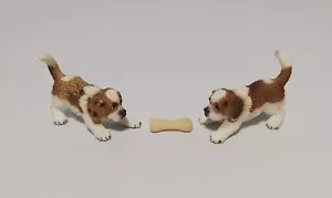 2 cachorros y huesos Schleich San Bernardo #16834 ¡RETIRADOS!! - Imagen 1 de 4