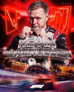 Kevin Magnussen 2024 Las Vegas Grand Prix Collage 8x10 Fórmula 1 Racing Foto - Imagen 1 de 1