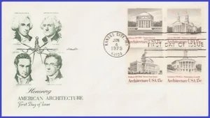 USA4 #1779-82 U/A ARTMASTER FDC BL4  American Architecture - Picture 1 of 1