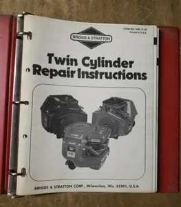 Briggs & Stratton Twin Cylinder Repair Instructions MS-7000-12/88 1J-3153-M2 - Picture 1 of 12