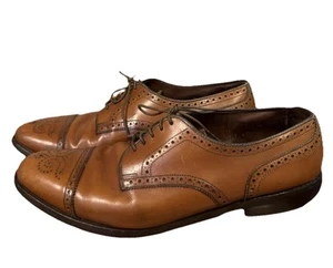 Scarpe Oxford Allen Edmonds Sanford Brogue punta a cappuccio uomo 11,5 marrone marrone marrone - Foto 1 di 8