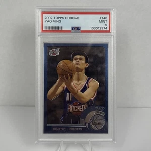 2002 Topps Chrome Yao Ming RC Rookie Hof Rockets #146 PSA 9 MINT - Bild 1 von 2