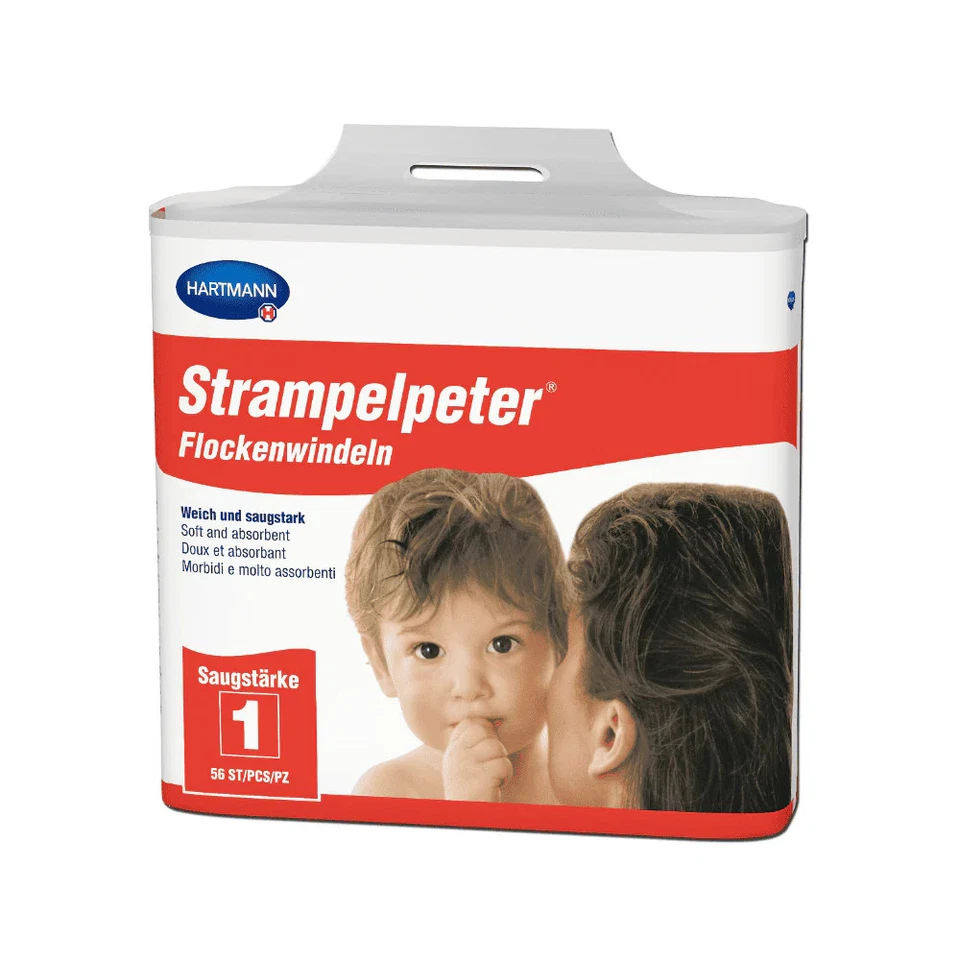 4x Hartmann Strampelpeter Flockenwindeln - Saugstärke 1 - B015RCIJUI | Packung - Bild 1 von 1