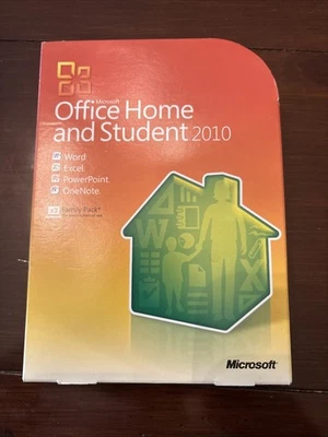 Microsoft Office Home & Student 2010 for 3 PCs Family Pack Windows 7 box - Image 1 of 4