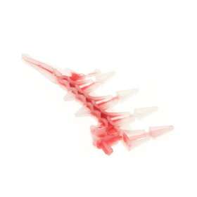 1x Lego Bionicle Weapon Blade Serrated Transparent White Red Krika 8694 61807pb01