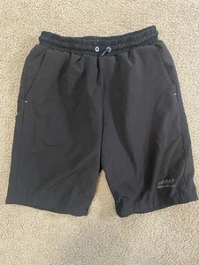 Eddie Bauer Shorts Boys Medium 10/12 Black Drawstring Shorts Elastic Waist - Picture 1 of 6