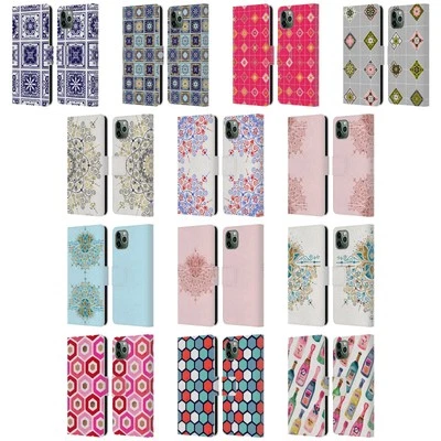 CAT COQUILLETTE PATTERNS 6 LEATHER BOOK WALLET CASE FOR APPLE iPHONE PHONES - Image 1 of 4