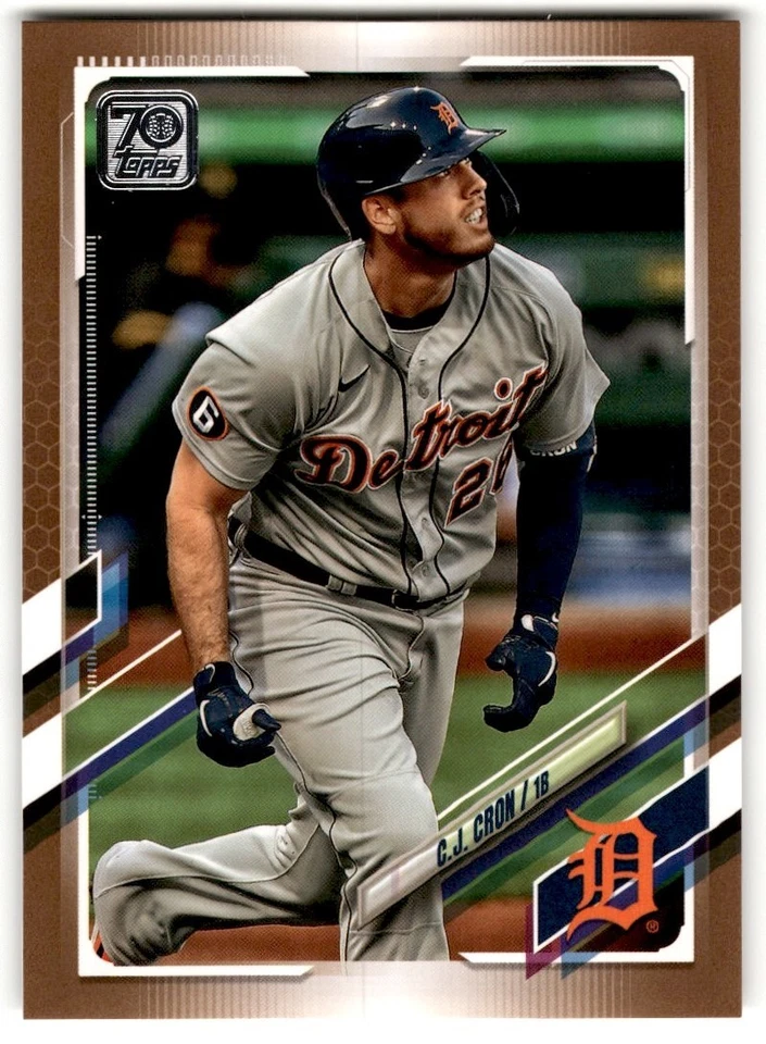 C.J. Cron 2021 Topps Gold /2021 #504 Detroit Tigers - Image 1 of 2