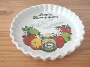 Apple Syrup Tart Ceramic Flan Pie Dish - Tate & Lyle Ulster Vintage - Picture 1 of 12