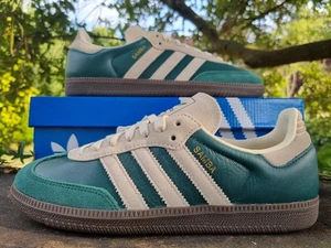 Authentic Adidas Originals Samba OG ® Unisex Green / Cream / Gum BNIB RRP £90 - Picture 1 of 17