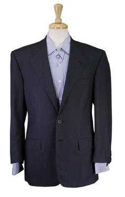 Miller Bros Adrian Jules Bespoke Black w/ Metal Buttons 2-Btn Blazer Jacket 38R - Image 1 of 4