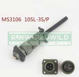 1SZT NOWY NA 3-rdzeniowe złącze proste wtyczki lotnicze MS3106A-10SL-3 S/P - Zdjęcie 1 z 5