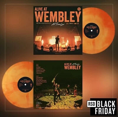 ALL TIME LOW ALIVE AT WEMBLEY RSD Black Friday 2023 Tangerine & Lemon Vinyl LTD - Image 1 of 2