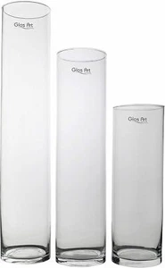 Glas Vase Deko-Vase Klarglas Zylinder gerade, 30-50cm hoch, Wohnzimmer - Bild 1 von 11