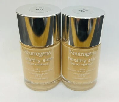 Neutrogena Healthy Skin Liquid Makeup-  NUDE 40 / SPF 20 ⭐ NEW  LOT OF 2 PACK ⭐ - Image 1 of 2