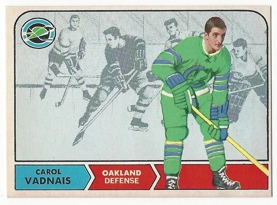 1968-69 OPC HOCKEY #81 CAROL VADNAIS 2ND YEAR - NEAR MINT- - Image 1 of 1
