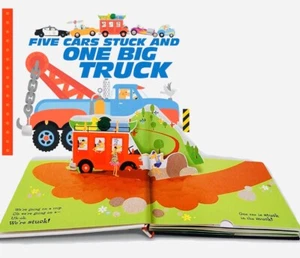 Five Cars Stuck and One Big Truck Pop Up Book First Ed by David A. Carter New - Picture 1 of 5