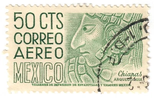 Mexico-1950 -1952-04-Chiapas Archaeology-50C - Picture 1 of 1