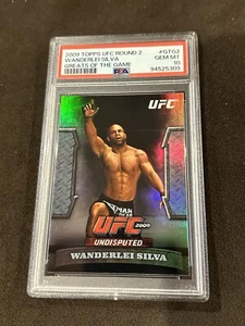 PSA 10 2009 TOPPS UFC ROUND 2 GREATS OF THE GAME WANDERLEI SILVA #GTG2 Sp - Picture 1 of 3
