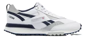 Reebok Men's LX2200 [ White/Vector Navy/Pure Grey ] Fashion Sneakers - GW7201 - Picture 1 of 5