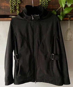 Free Country Coat Wmn’s Sz L Black Fleece Lined Full Zip Soft Shell Warm Winter  - Picture 1 of 10