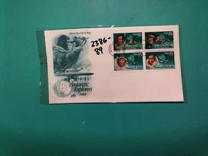 U. S.Stamp FDC- 2386-89 -Antarctic Explorers  - ArtCraft cachet- comb. shipping - Picture 1 of 1