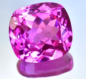 Flawless 76.45 Ct Natural Mogok Pink Ruby Cushion Shape Certified Loose Gemstone - Picture 1 of 7