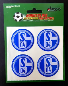 FC Schalke 04 Aufkleber Sticker Set - 4 Logos Bundesliga Fussball #3D - Bild 1 von 3