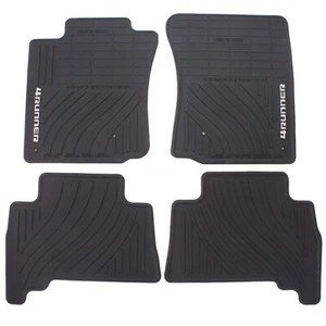 Genuine OEM Front and Rear Black Rubber Floor Mat Set For Toyota 4Runner 10-12 - Picture 1 of 1