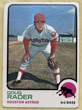 1973 Topps Doug Rader Baseball Card #76 Astros 3rd Base Low-Grade O/C