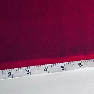 Maroon Cotton Wide Wale Corduroy 8-wale Deadstock Fabric 1yd 12” x 45” - Picture 1 of 3