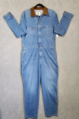 Lee Union - Mono Denim Alls Marrón Pana Cuello Talla Mediana Nuevo con Etiquetas Foto 1 de 4