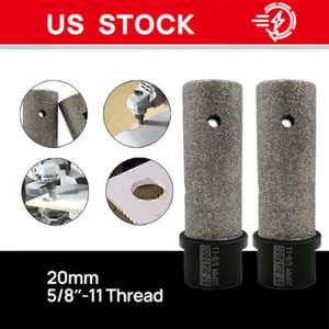 2 brocas de dedo de fresado de diamante de 20 mm para moler azulejos de porcelana mármol cerámico - Imagen 1 de 11