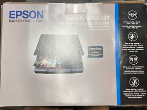 Epson Perfection V39 Color Photo & Document Scanner Scan Windows Mac OS X.