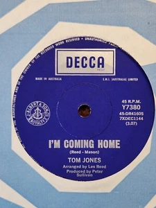 Tom Jones "I'm Coming Home" 1967 DECCA Oz 7" 45rpm - Picture 1 of 2
