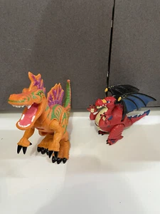 HTF IMAGINEXT Ripper SPINOSAURUS Dinosaurs Fisher Price Red Blue DRAGON Figures - Picture 1 of 12