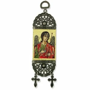 "Tapiz textil icono de Saint Michael arte 7""x2" - Imagen 1 de 1