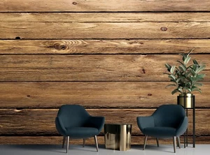 Wood Plank Wall Mural Photo Wallpaper Paper Poster Wooden Design Art 366x254 cm - Imagen 1 de 8
