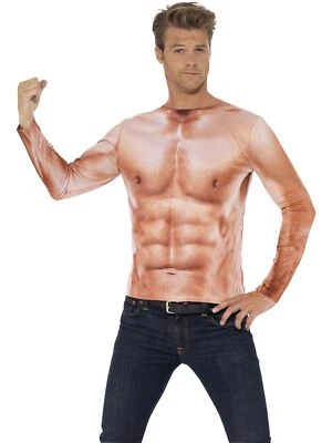 Top Smiffys Realistic Muscle, M - Talla 38 pulgadas - 40 pulgadas, Desnudo Foto 1 de 3