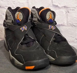 Air Jordan Retro 8 Playoff Shoes Sz 6.5Y Blk/Orng/Blue Men 6.5/Women 8 - Picture 1 of 11