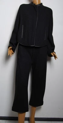 Giorgio Armani черные брюки костюм шерстяная смесь твердого укороченные брюки блейзер это 38/44 - Изображение 1 из 4
