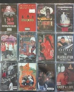 90's Rap / Hip-Hop / 12 Cassette Tapes G-funk Music *SEALED* RARE OOP #3 - Picture 1 of 2