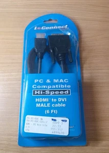 i dot Connect PC & MAC Compatible Hi-speed HDMI to DVIMale Cable 6 ft (new) - Picture 1 of 1