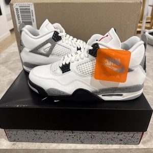 Nike Air Jordan 4 Retro OG White Cement Size 10.5 With Invoice - Picture 1 of 9