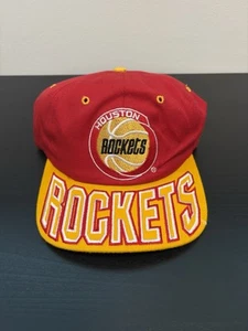 Vintage Houston Rockets Starter Hat Cap Spell Out Block Letters SnapBack EUC - Picture 1 of 6