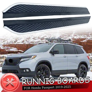 2PCS Fixed Running Boards Fits for Honda Passport 2019-2025 Side Steps Nerf bar - Picture 1 of 7