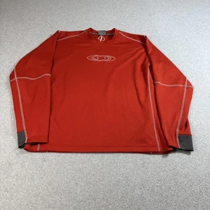 Salomon Shirt Mens Large Red Aspen Snowmass Ski Resort Performance Base Layer - Picture 1 of 11