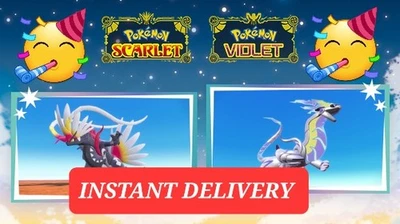 Shiny Miraidon & Shiny Koraidon Gamestop Event Untouched ☆ Fast Delivery ☆ - Image 1 of 4