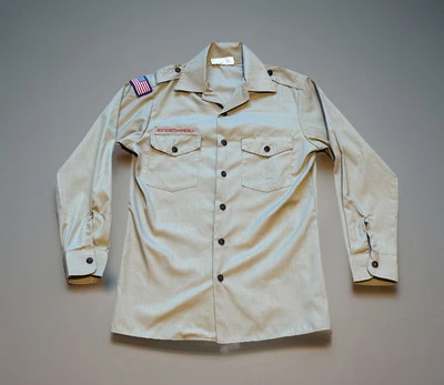 Boy Scouts of America BSA Men’s Small LS Traditional Collared Poly/Cotton Shirt - Image 1 of 4
